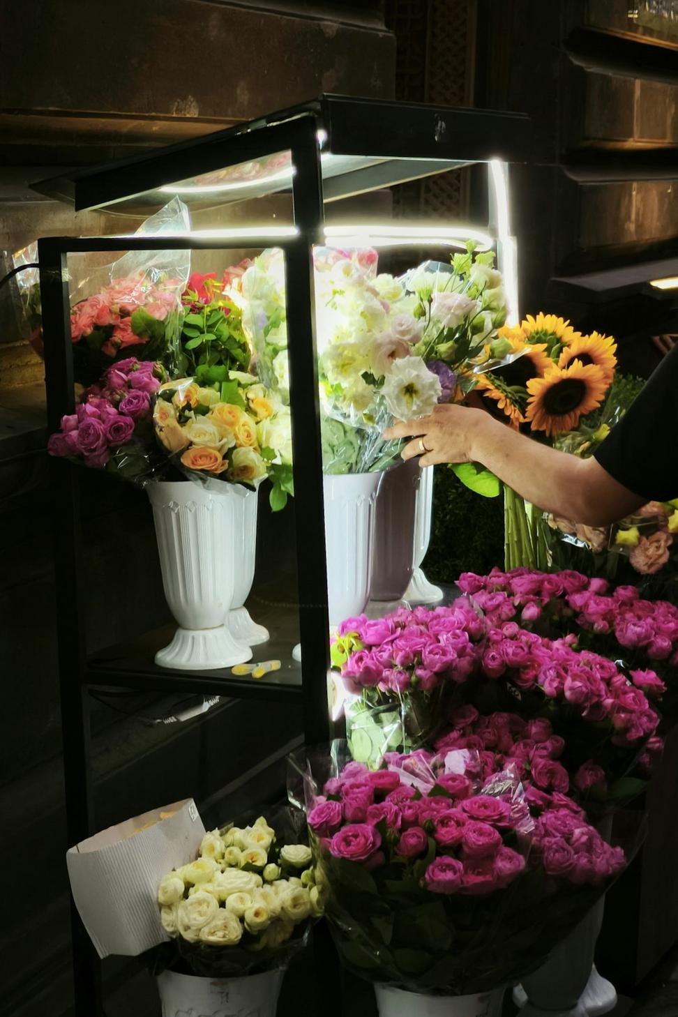 Florist at work