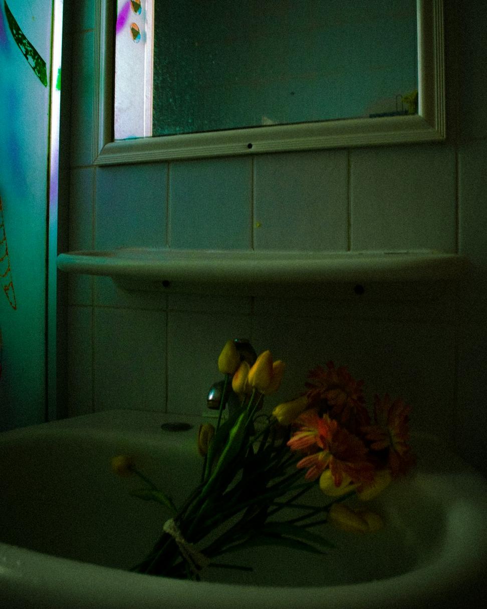 Baby shower floral decoration